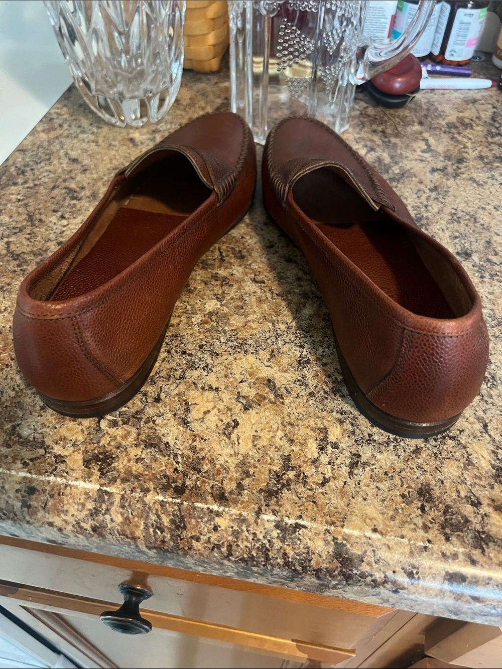 Salvatore Ferragamo Made in Italy men’s cognac penny loafers shoes size 10D. - Picture 8 of 13